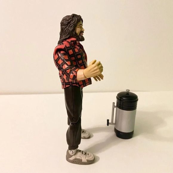 Vintage 1999 Cactus Jack Mick Foley WWF Jakks Pacific Titan Tron Live Figure - Picture 7 of 15
